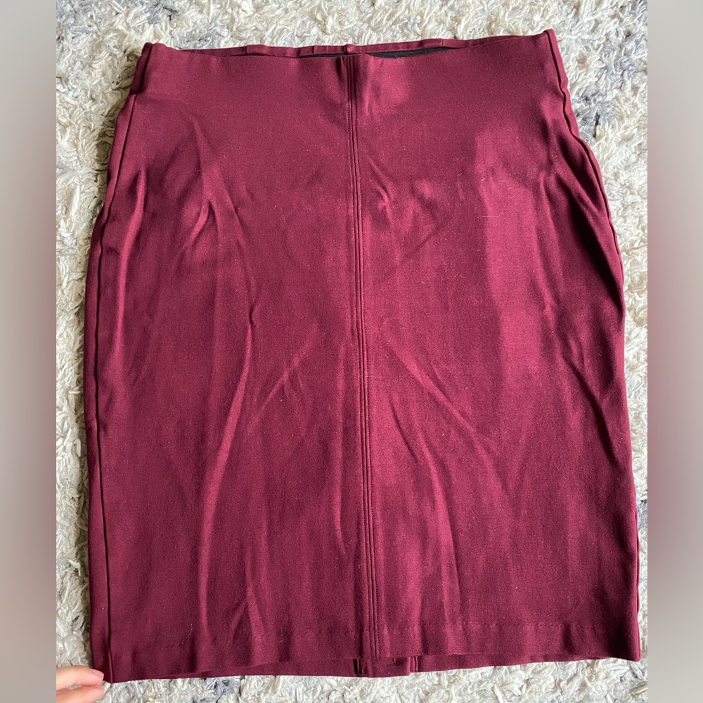 Plum colored - Fitted Skirt